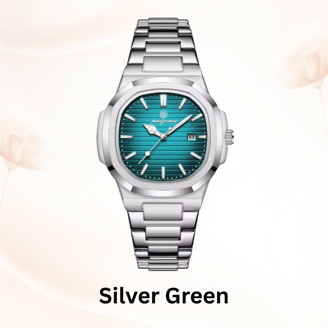 Vertex Executive Chronograph - 2025 Vertex Series Quartz Chronograph Men’s 3ATM Waterproof Stainless-Steel Business Watch