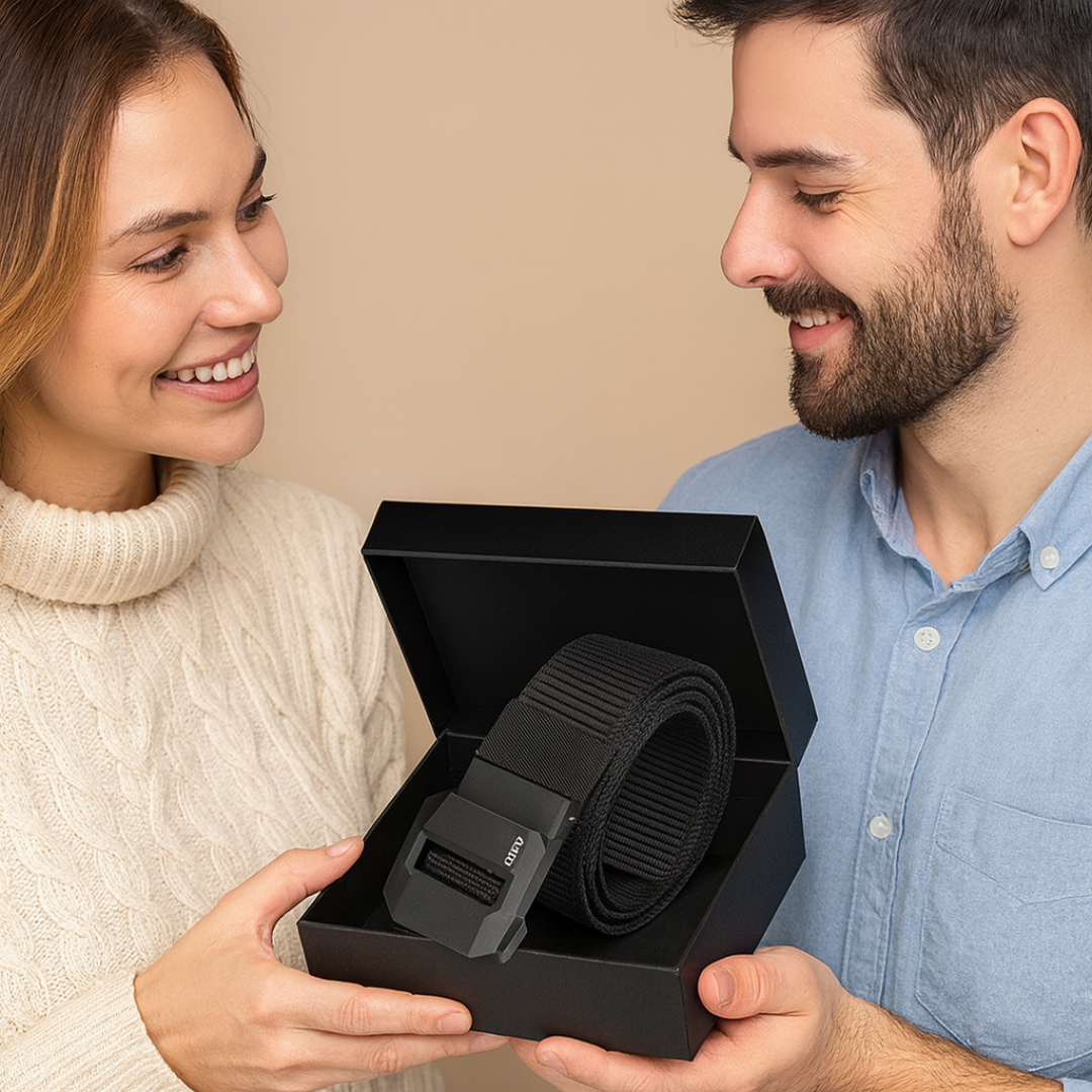 TrailFlex Belt - Men’s Outdoor Nylon Canvas Belt – Quick-Dry, Toothless Automatic Buckle, Casual & Durable