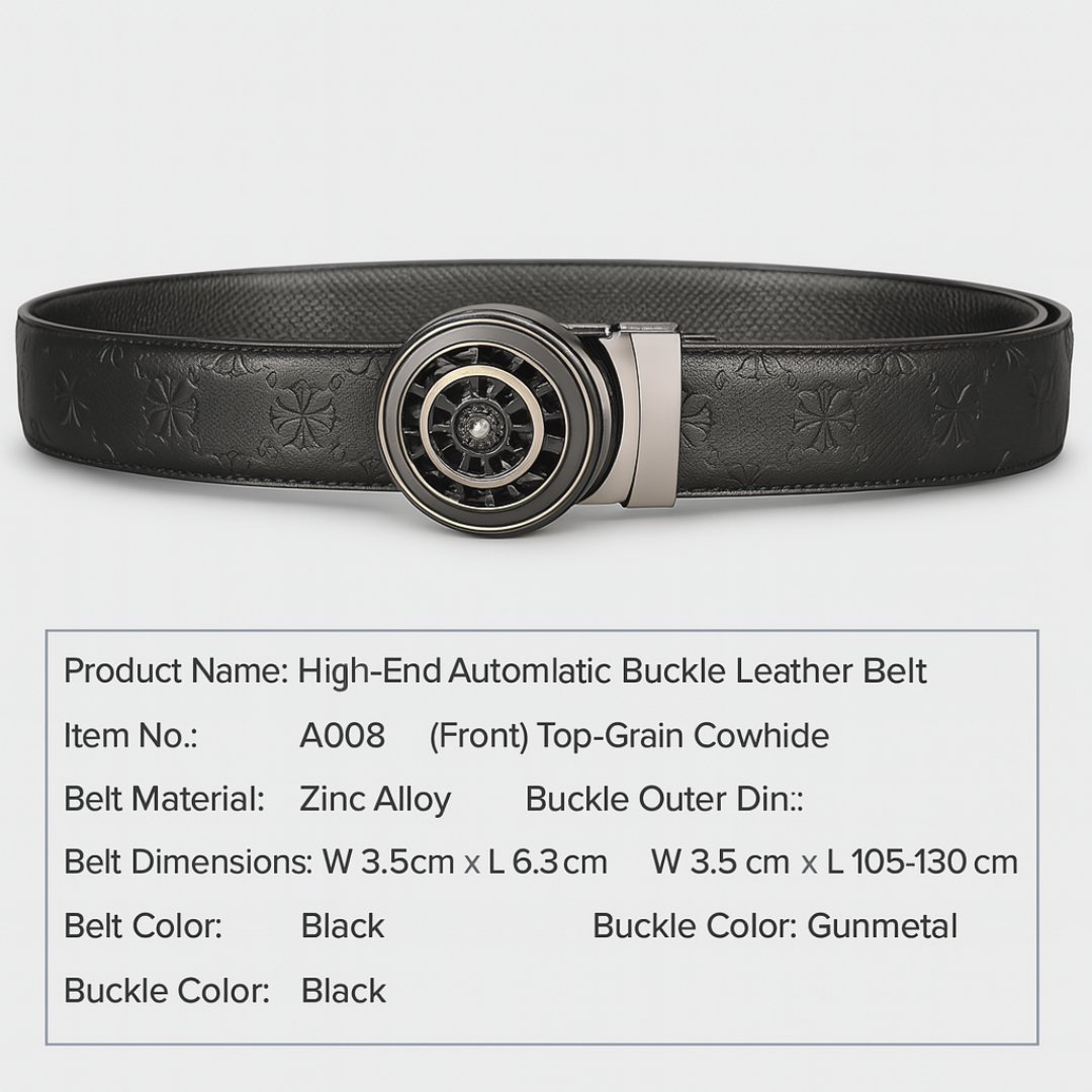 Prestige Series - Executive Auto-Lock Top-Grain Cowhide Belt
