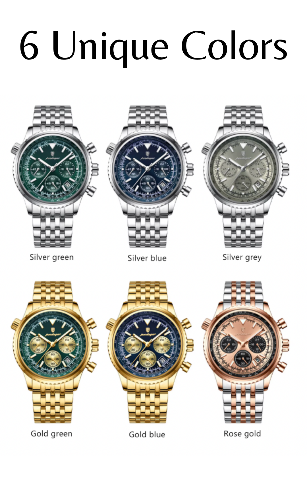 Sentinel Tactical Chronograph - Sentinel Tactical Chronograph – Men’s Military Quartz Watch, 3ATM Waterproof, Luminous Date, Stainless-Steel