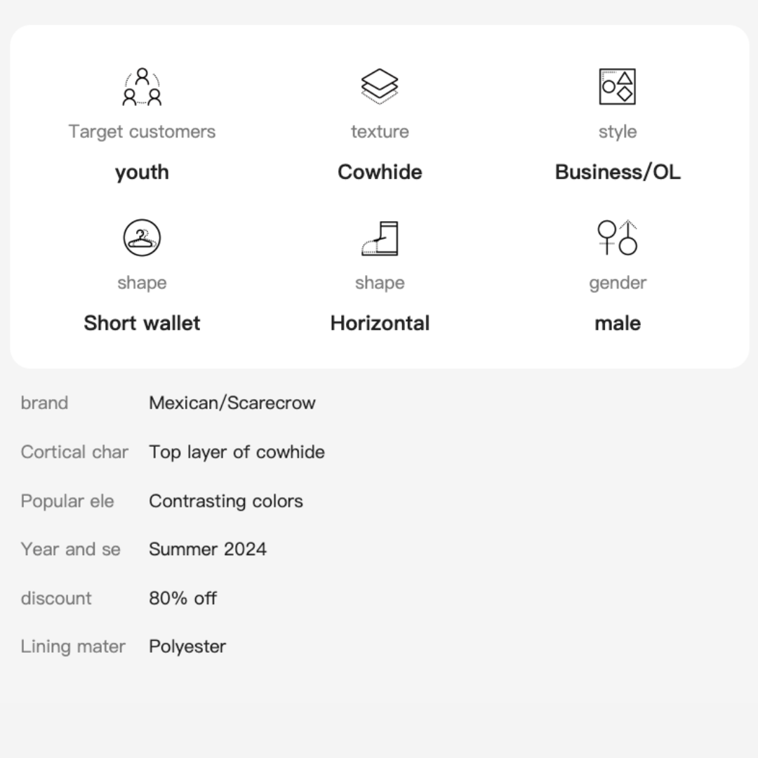 Scarecrow Valiant Series - Men’s Premium Top-Grain Cowhide Leather Wallet – Scarecrow 2025 Signature Edition