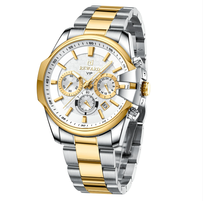 Noble Axis - ZaneLuxe's Luminous Chronograph Edition - Stainless Steel Automatic Watch