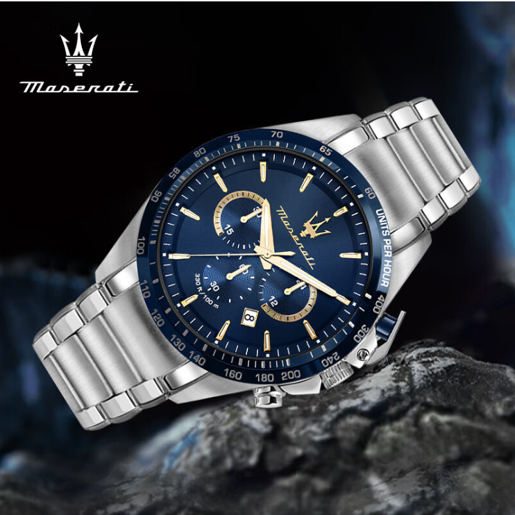 Azzurro Drive - ZaneLuxe's Luminous Chronograph Edition - Stainless Steel Automatic Watch