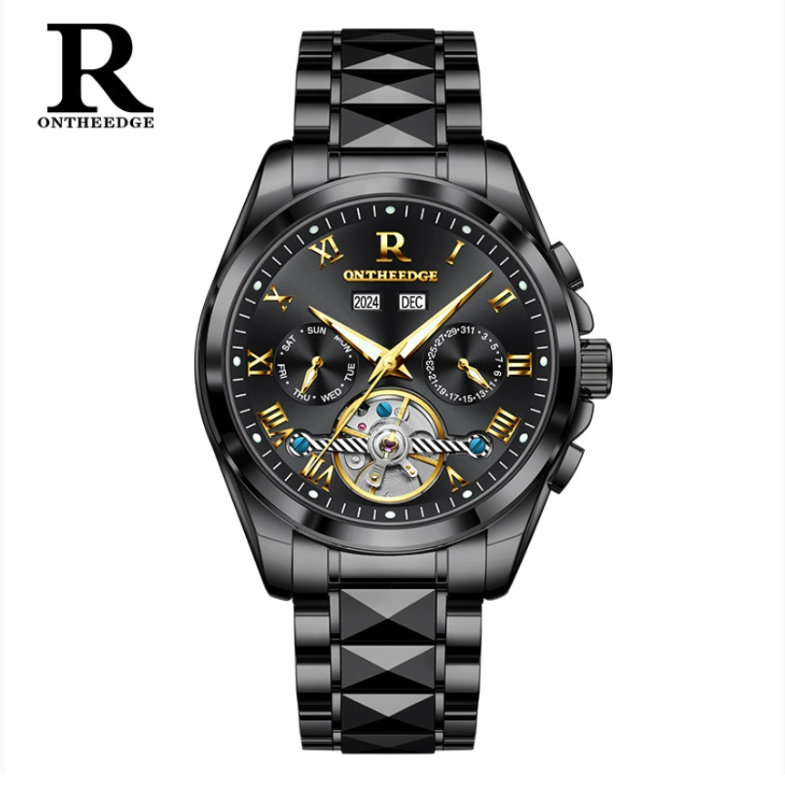 AstroLume - ZaneLuxe Luxury Men's Automatic Watch Gold & Silver