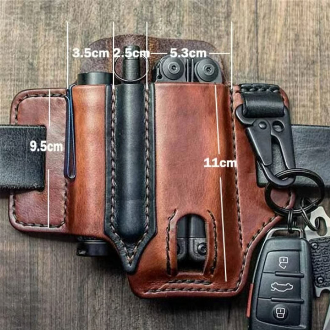 OwlGuard Belt - Premium Cowhide Leather Tactical Belt with Owl Buckle – Durable & Multifunctional