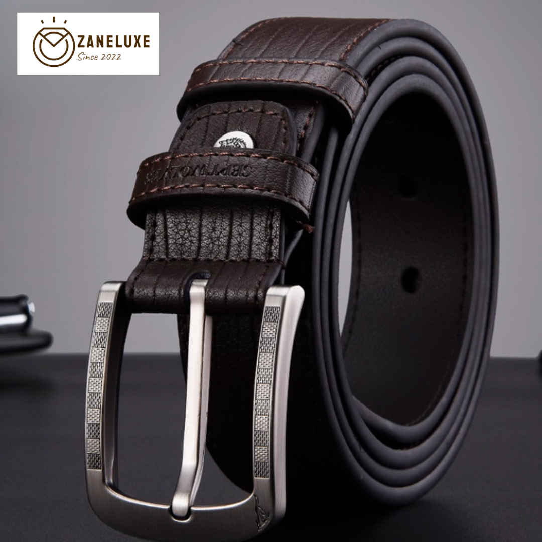 Essential Classic Series - Men’s Premium Genuine Leather Pin-Buckle Belt
