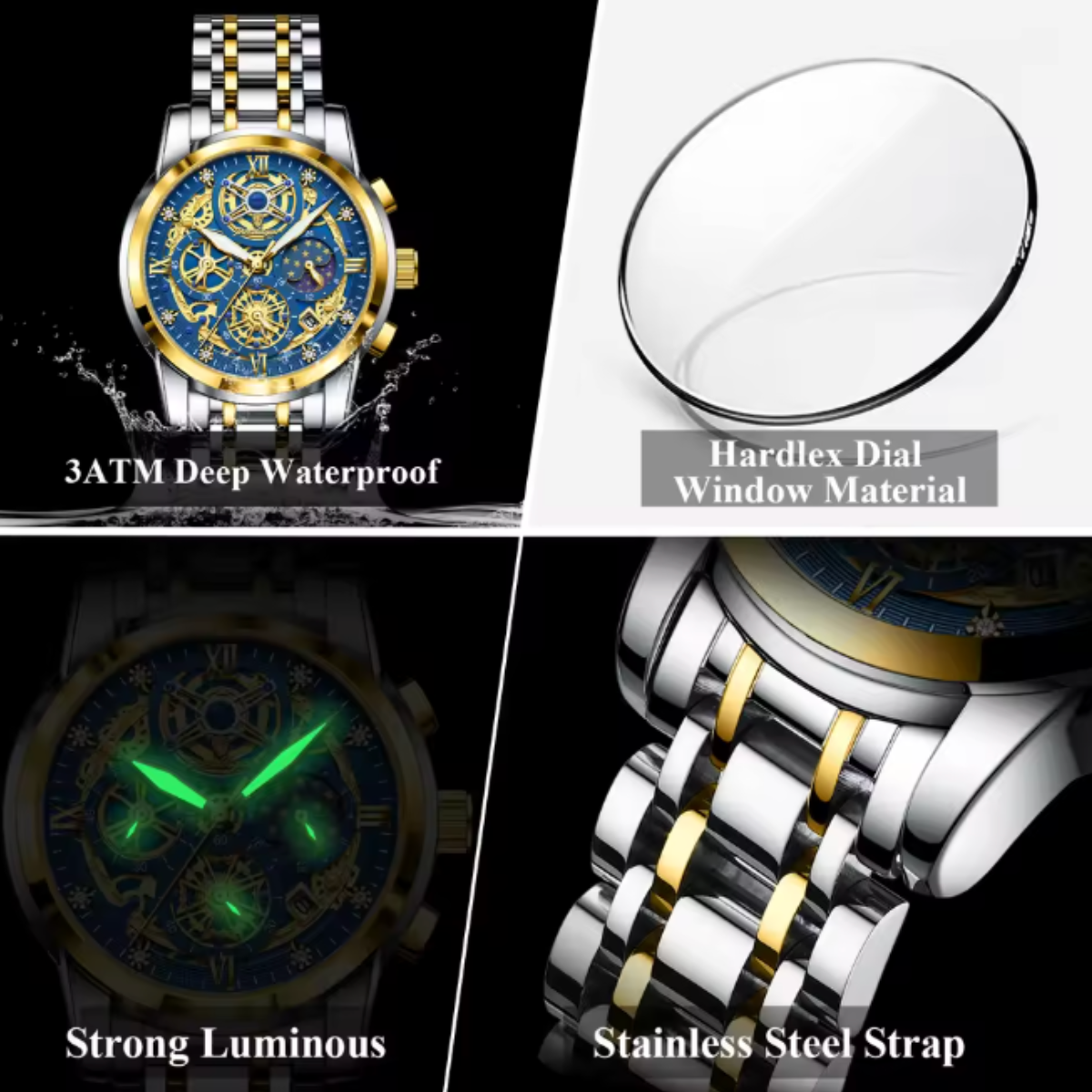 AeroChron - Luxury High Quality Waterproof Luminous Chronograph Men Watch