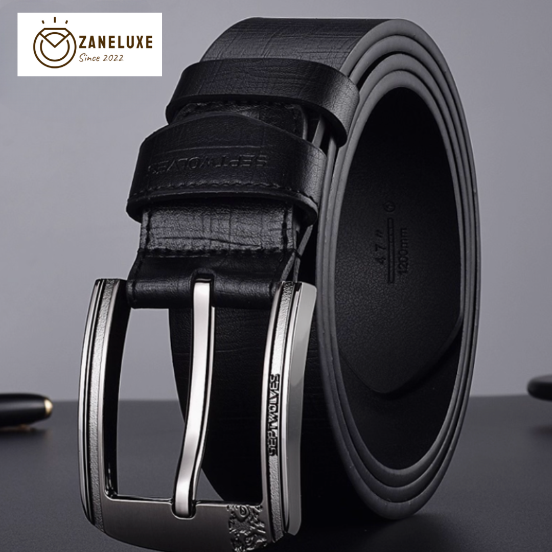 Essential Classic Series - Men’s Premium Genuine Leather Pin-Buckle Belt