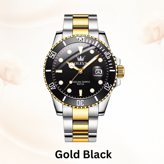 EliteSport - Automatic Date Quartz Men’s Waterproof Chronograph Watch