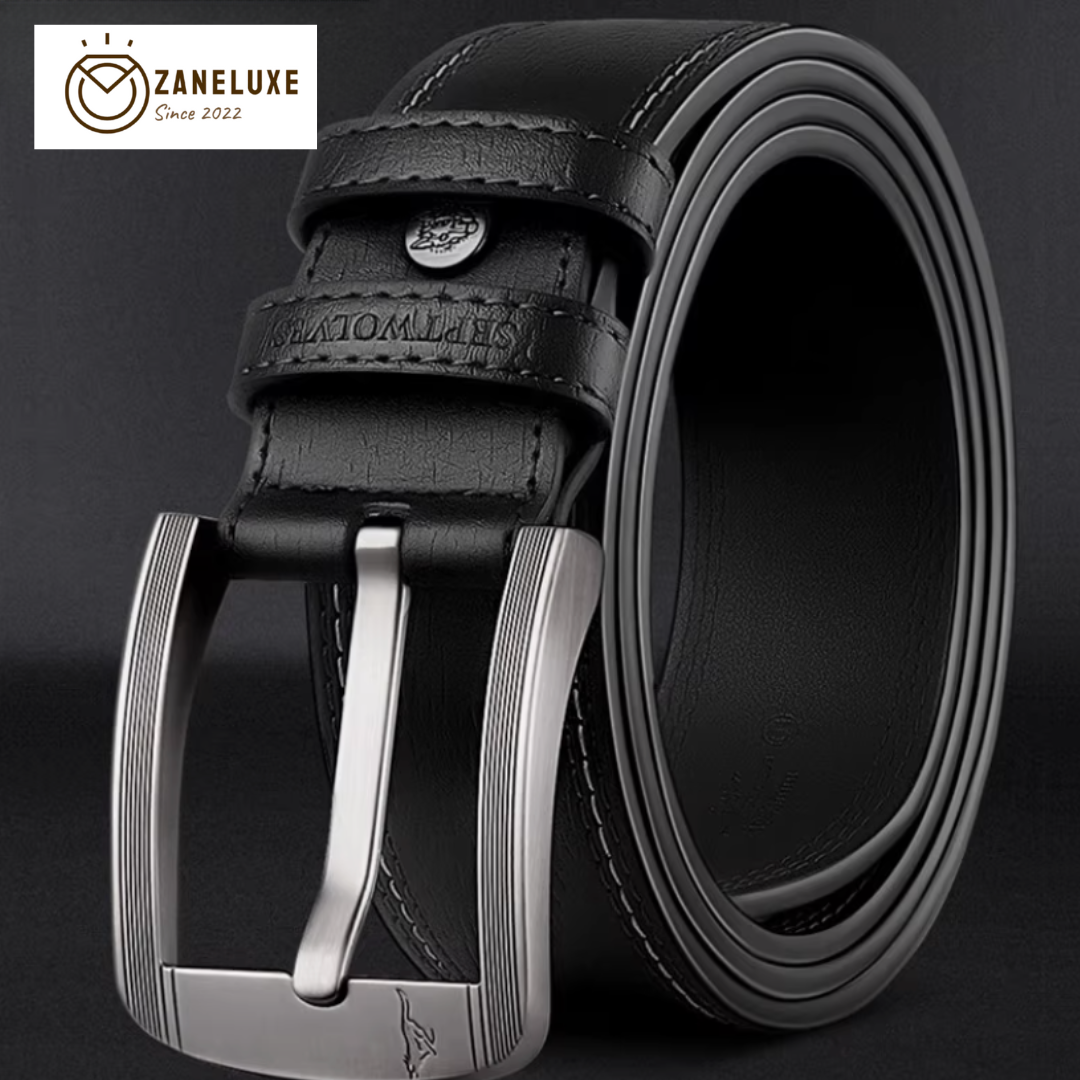 Essential Classic Series - Men’s Premium Genuine Leather Pin-Buckle Belt