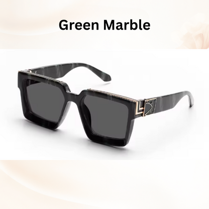 Luxury Millionaire Shades - Retro Square Sunglasses