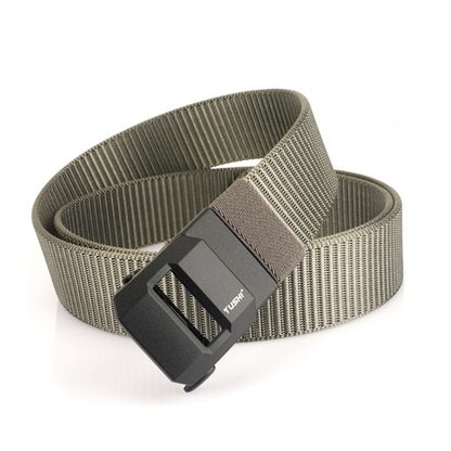 TrailFlex Belt - Men’s Outdoor Nylon Canvas Belt – Quick-Dry, Toothless Automatic Buckle, Casual & Durable