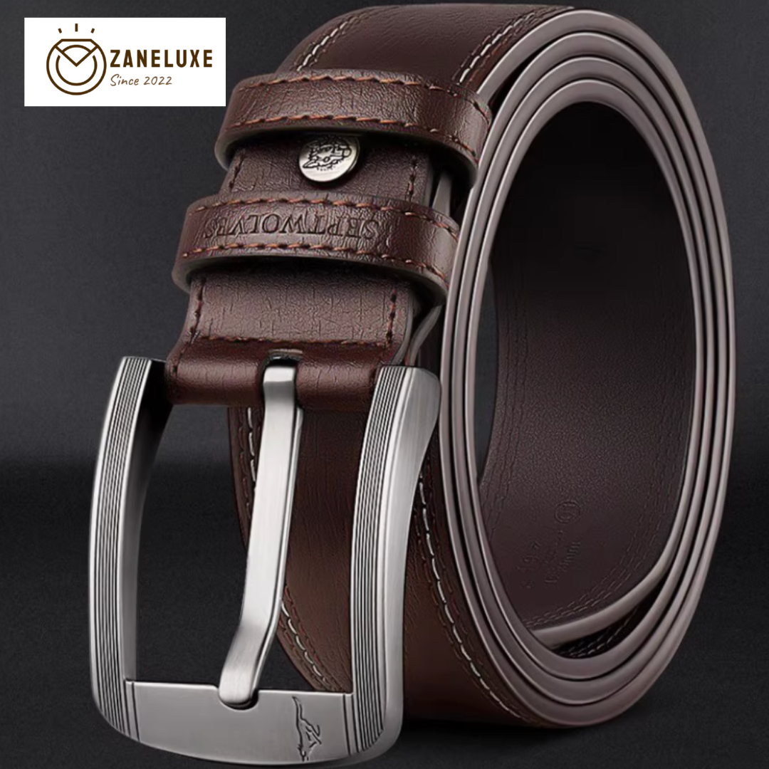 Essential Classic Series - Men’s Premium Genuine Leather Pin-Buckle Belt