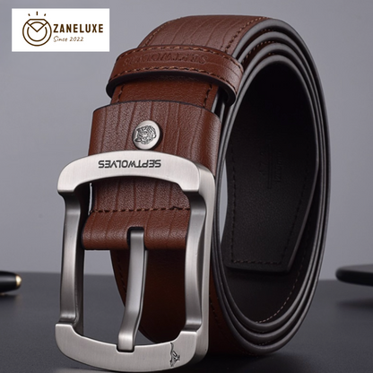 Essential Classic Series - Men’s Premium Genuine Leather Pin-Buckle Belt