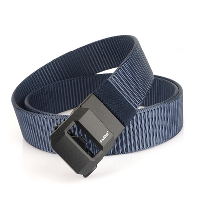 TrailFlex Belt - Men’s Outdoor Nylon Canvas Belt – Quick-Dry, Toothless Automatic Buckle, Casual & Durable