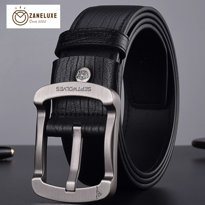 Essential Classic Series - Men’s Premium Genuine Leather Pin-Buckle Belt