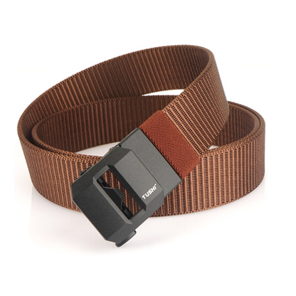 TrailFlex Belt - Men’s Outdoor Nylon Canvas Belt – Quick-Dry, Toothless Automatic Buckle, Casual & Durable