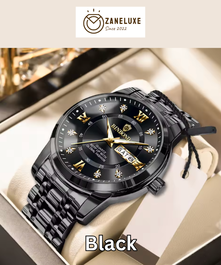 ApexSport Elite Diver - Men’s Luxury 3ATM Waterproof Quartz Date Watch