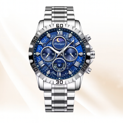 ChronoLuxe - Luxury Waterproof Luminous Chronograph Stainless Steel Casual Sports Men Watch