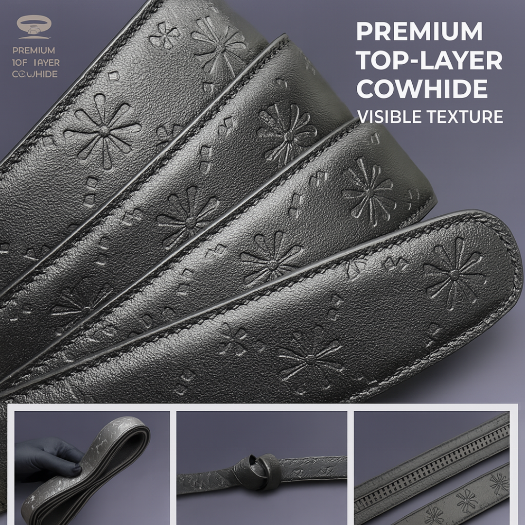 Prestige Series - Executive Auto-Lock Top-Grain Cowhide Belt