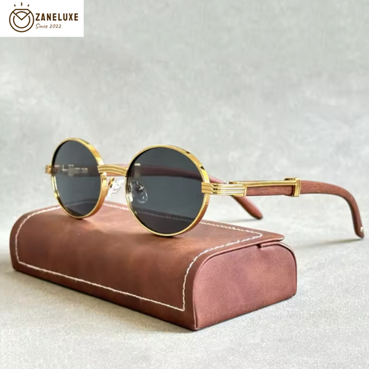 Woodland Aura Ovals - TimberOval Unisex Designer Wooden Sunglasses
