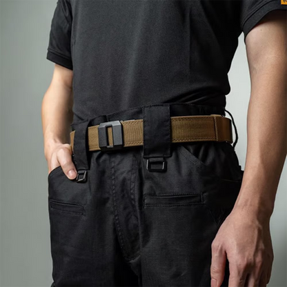 TrailFlex Belt - Men’s Outdoor Nylon Canvas Belt – Quick-Dry, Toothless Automatic Buckle, Casual & Durable