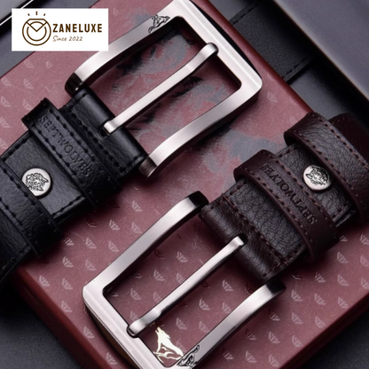 Essential Classic Series - Men’s Premium Genuine Leather Pin-Buckle Belt