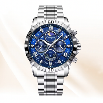 ChronoSteel Luxury Zaneluxe Chronograph Watch | Quartz Movement, Waterproof, Luminous Stainless Steel Sport Watch