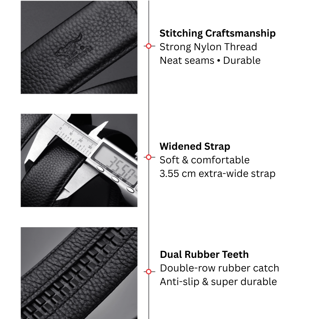 Urban Elegance Series - Septwolves 2025 Executive Pure Cowhide Auto-Lock Belt