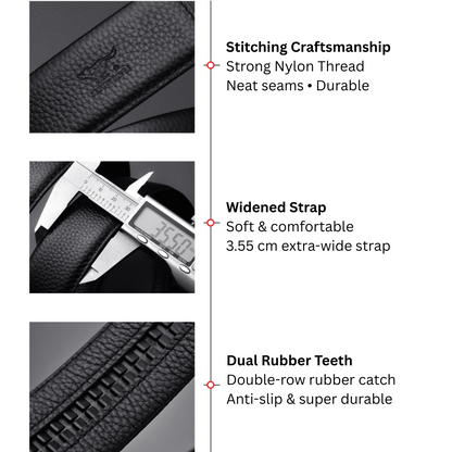 Urban Elegance Series - Septwolves 2025 Executive Pure Cowhide Auto-Lock Belt