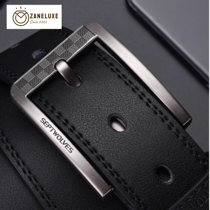Essential Classic Series - Men’s Premium Genuine Leather Pin-Buckle Belt