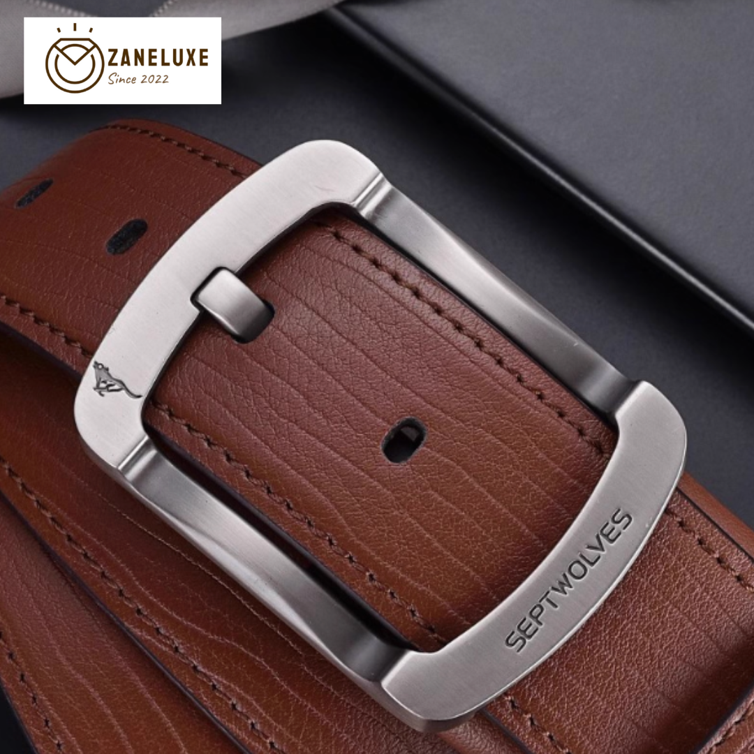Essential Classic Series - Men’s Premium Genuine Leather Pin-Buckle Belt