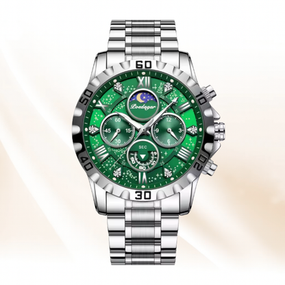 ChronoLuxe - Luxury Waterproof Luminous Chronograph Stainless Steel Casual Sports Men Watch