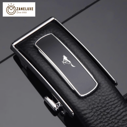 Premium Buckle Belt - 2025 Men’s Genuine Cowhide Leather Belt with Automatic Buckle – Sleek Business & Casual Style