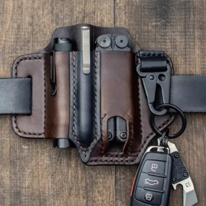 OwlGuard Belt - Premium Cowhide Leather Tactical Belt with Owl Buckle – Durable & Multifunctional