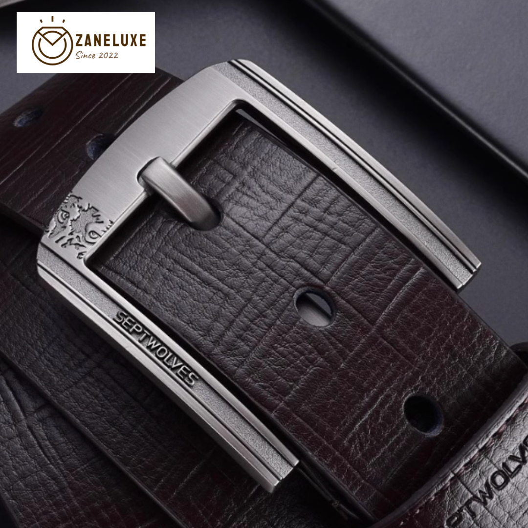 Essential Classic Series - Men’s Premium Genuine Leather Pin-Buckle Belt