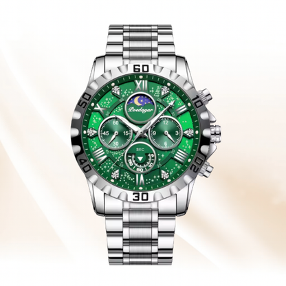 ChronoSteel Luxury Zaneluxe Chronograph Watch | Quartz Movement, Waterproof, Luminous Stainless Steel Sport Watch