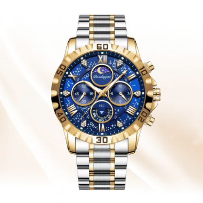 ChronoLuxe - Luxury Waterproof Luminous Chronograph Stainless Steel Casual Sports Men Watch