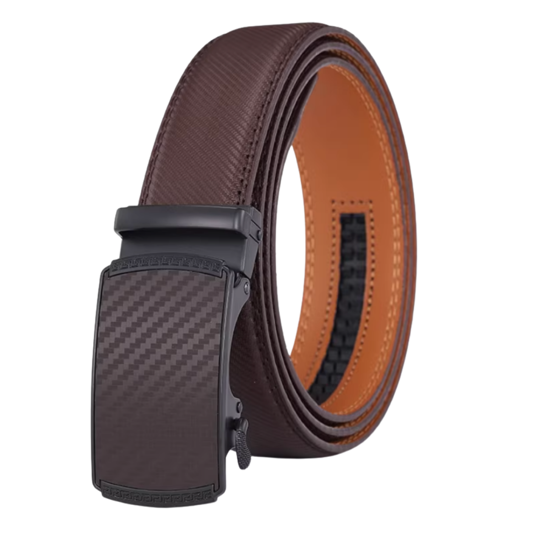 RegalBelt - Classic Leather Belt for Men – Automatic Buckle, Business & Casual