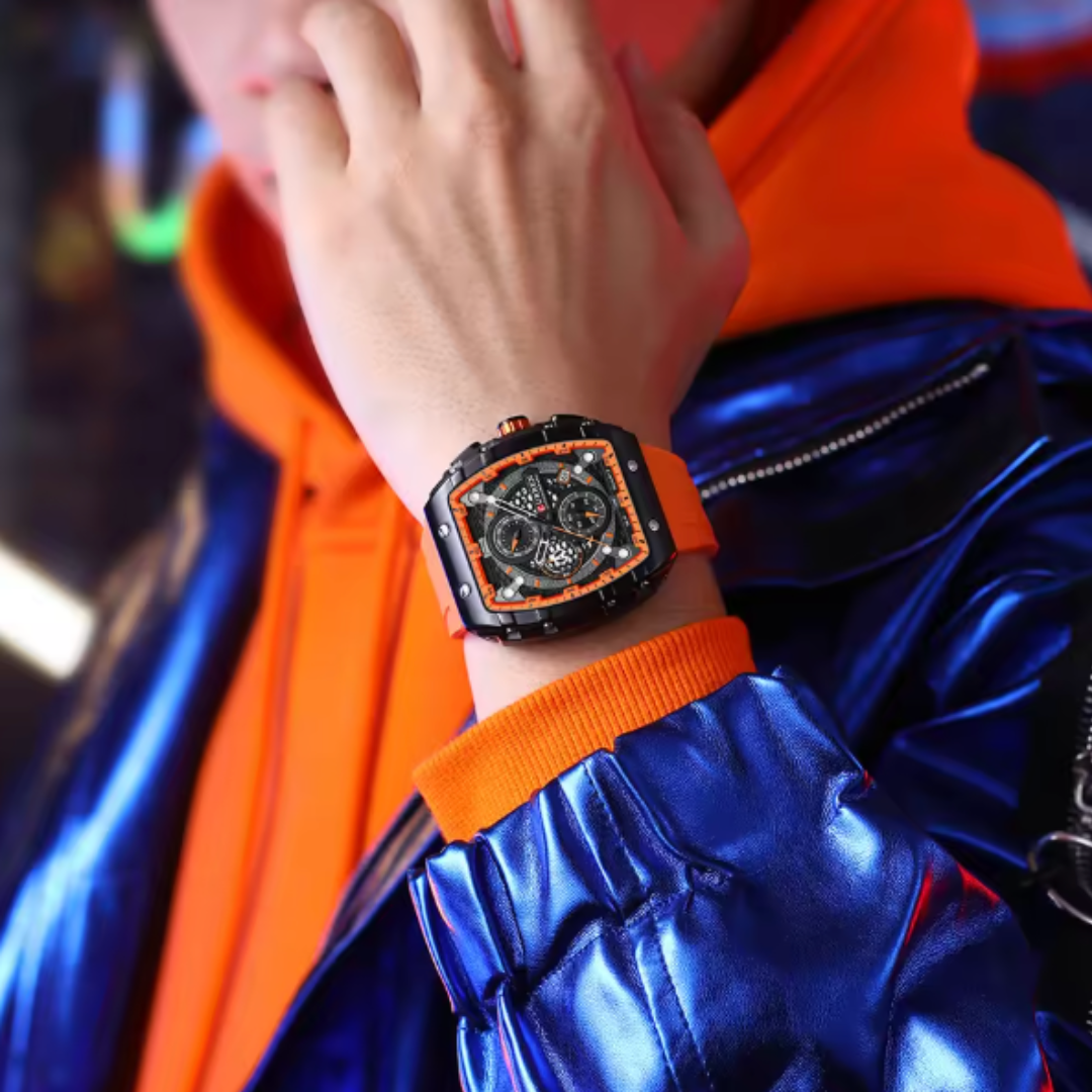 LumiChrono | Precision Square Chronograph