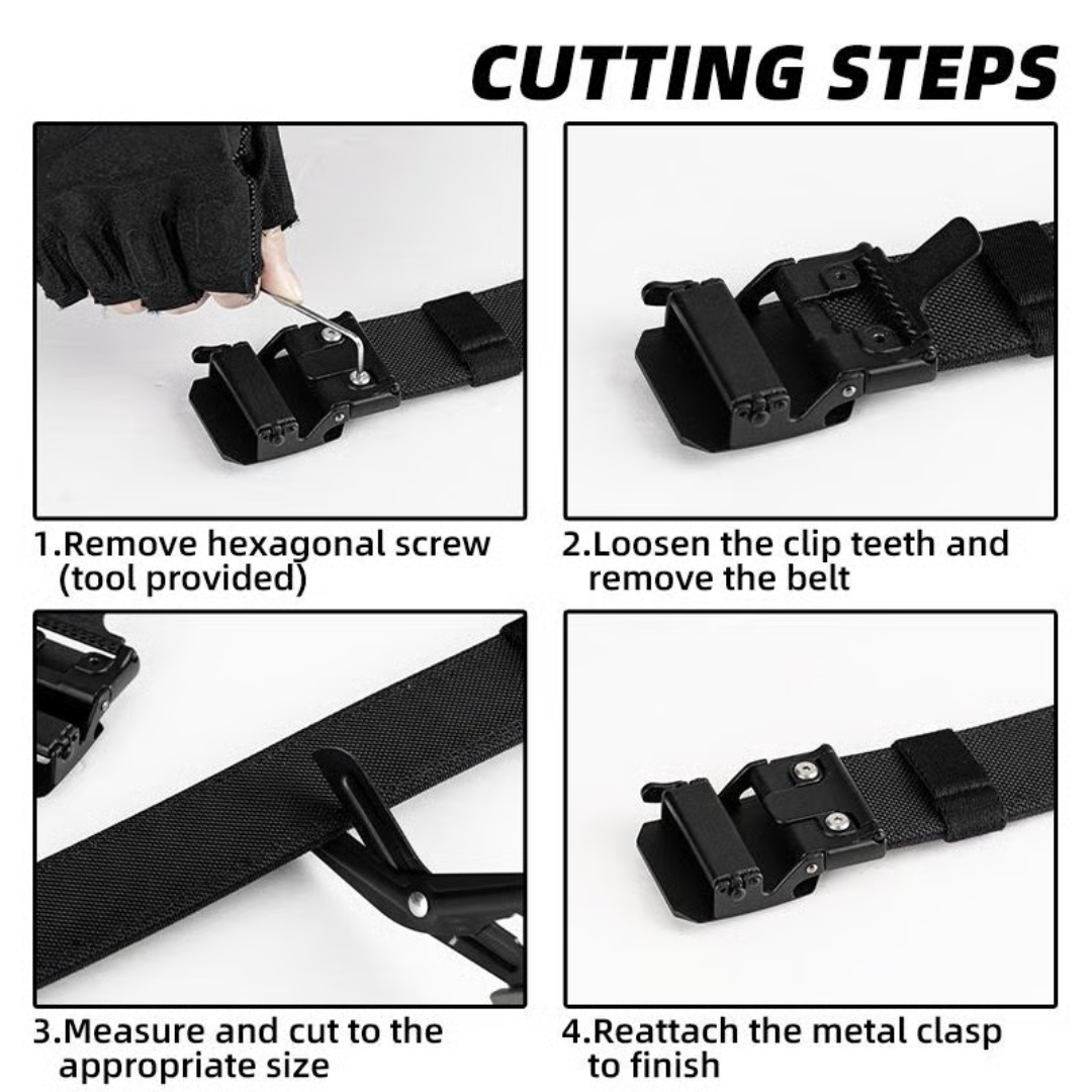 TrailFlex Belt - Men’s Outdoor Nylon Canvas Belt – Quick-Dry, Toothless Automatic Buckle, Casual & Durable
