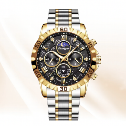 ChronoSteel Luxury Zaneluxe Chronograph Watch | Quartz Movement, Waterproof, Luminous Stainless Steel Sport Watch