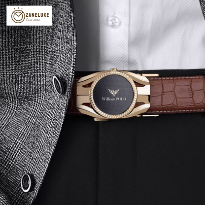 CrownLock Classic - King Paul Pure Cowhide Automatic Buckle Belt – Sleek All-Match Minimalist