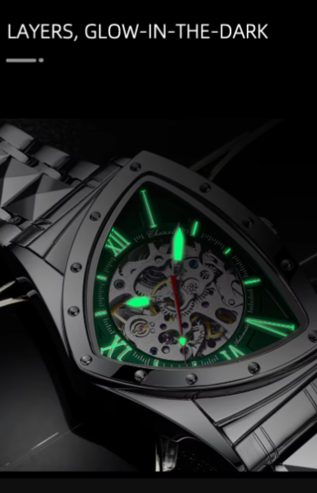 IronVortex | Skeleton Military Automatic Watch