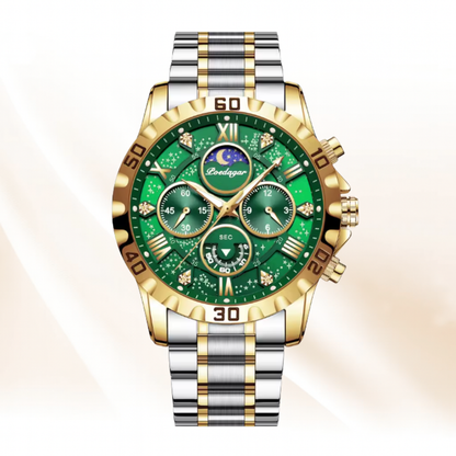 ChronoLuxe - Luxury Waterproof Luminous Chronograph Stainless Steel Casual Sports Men Watch