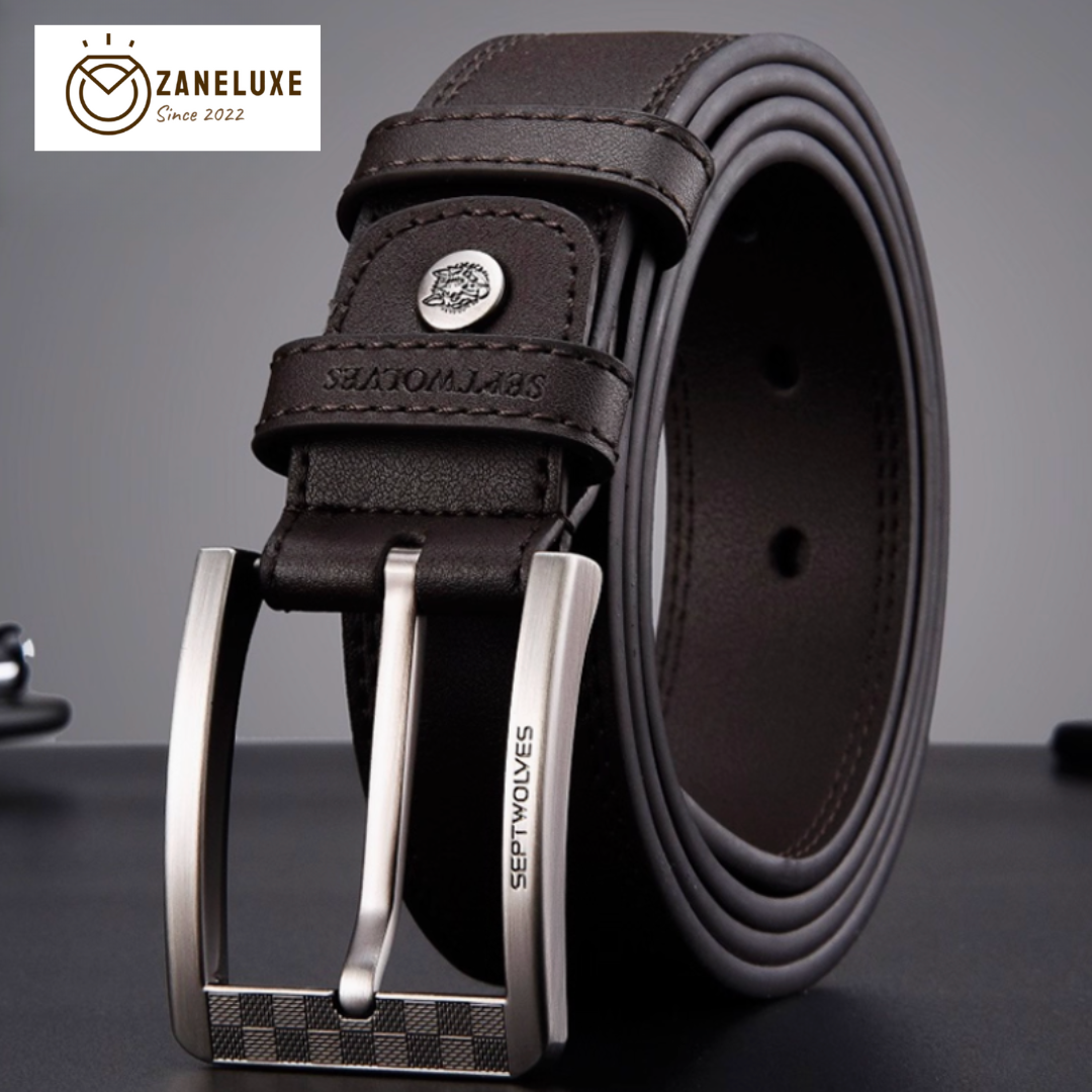 Essential Classic Series - Men’s Premium Genuine Leather Pin-Buckle Belt