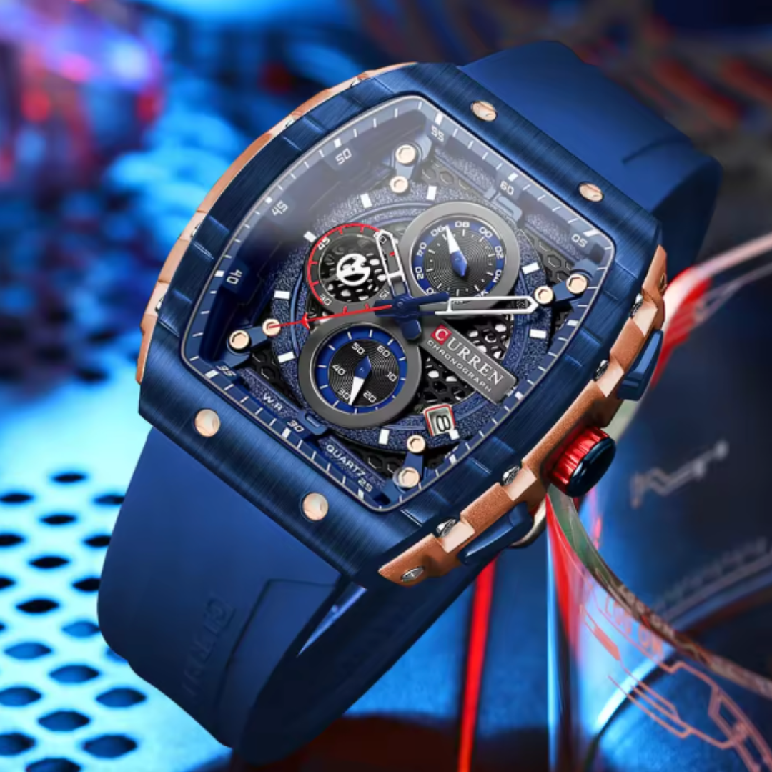 LumiChrono | Precision Square Chronograph