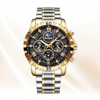 ChronoLuxe - Luxury Waterproof Luminous Chronograph Stainless Steel Casual Sports Men Watch