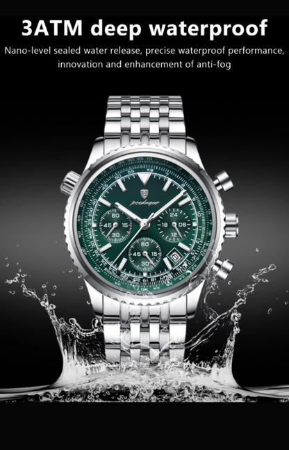 Sentinel Tactical Chronograph - Sentinel Tactical Chronograph – Men’s Military Quartz Watch, 3ATM Waterproof, Luminous Date, Stainless-Steel