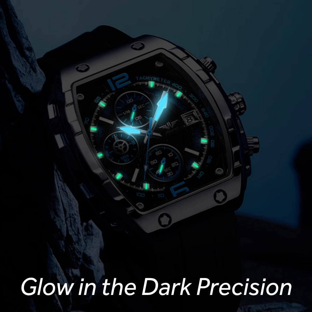 Swiss Timepiece - Barrel-Style Men's Watch – Genuine Swiss Quartz & Mechanical Hybrid, Waterproof, Perfect Gift For Men